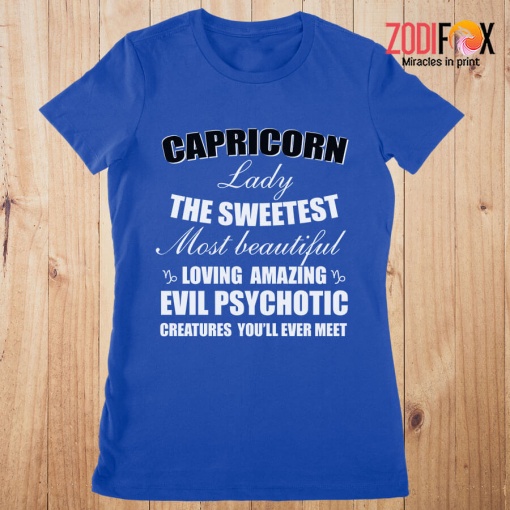 lovely Capricorn Lady The Sweetest Premium T-Shirts