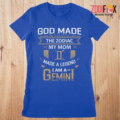 various God Made The Zodiac My Mom Gemini Premium T-Shirts