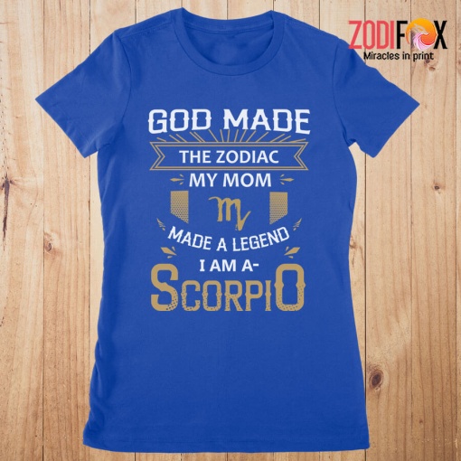 high quality God Made The Zodiac My Mom Scorpio Premium T-Shirts