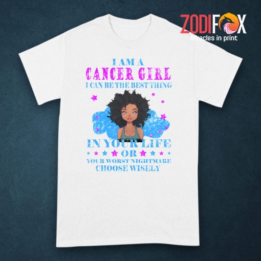 unique I Am A Cancer Girl Premium T-Shirts