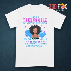 lively I Am A Taurus Girl Premium T-Shirts