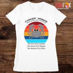 novelty The Soul Of A Witch Cancer Premium T-Shirts
