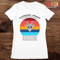 the Best The Soul Of A Witch Capricorn Premium T-Shirts