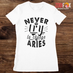 latest Never Try To Change An Aries Premium T-Shirts