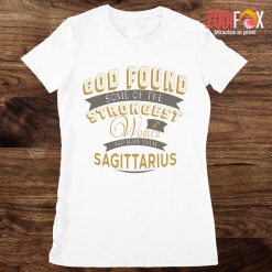 funny The Strongest Women Sagittarius Premium T-Shirts