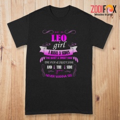 nice As A Leo Girl I Have 3 Sides Premium T-Shirts