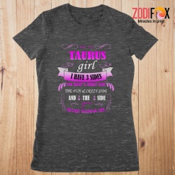 personalised As A Taurus Girl I Have 3 Sides Premium T-Shirts