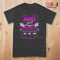 various As An Aries Girl I Have 3 Sides Premium T-Shirts