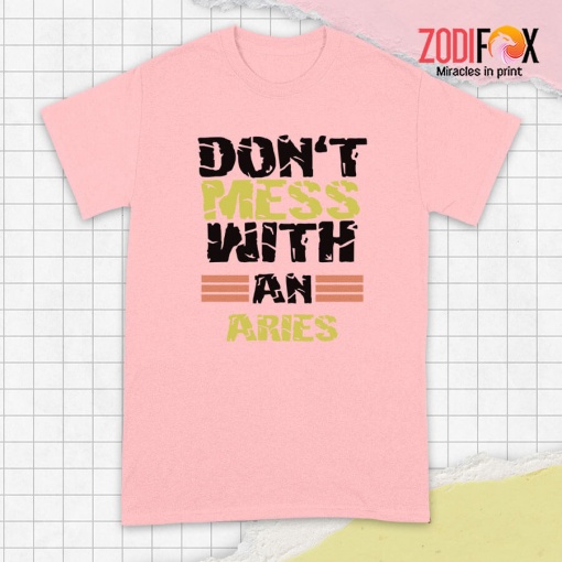 awesome Don't Mess With An Aries Premium T-Shirts