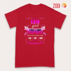 lively As A Leo Girl I Have 3 Sides Premium T-Shirts