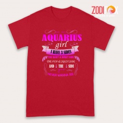 cute As An Aquarius Girl I Have 3 Sides Premium T-Shirts